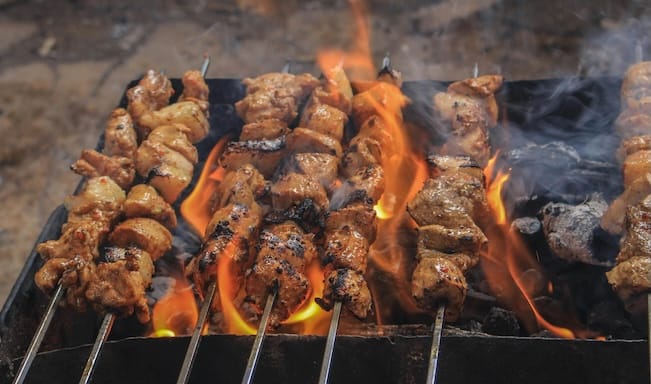 Brochettes de porc à l'Espagnole